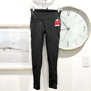 SPANX Black High Waisted Leggings Medium Petite NWT Smoothing